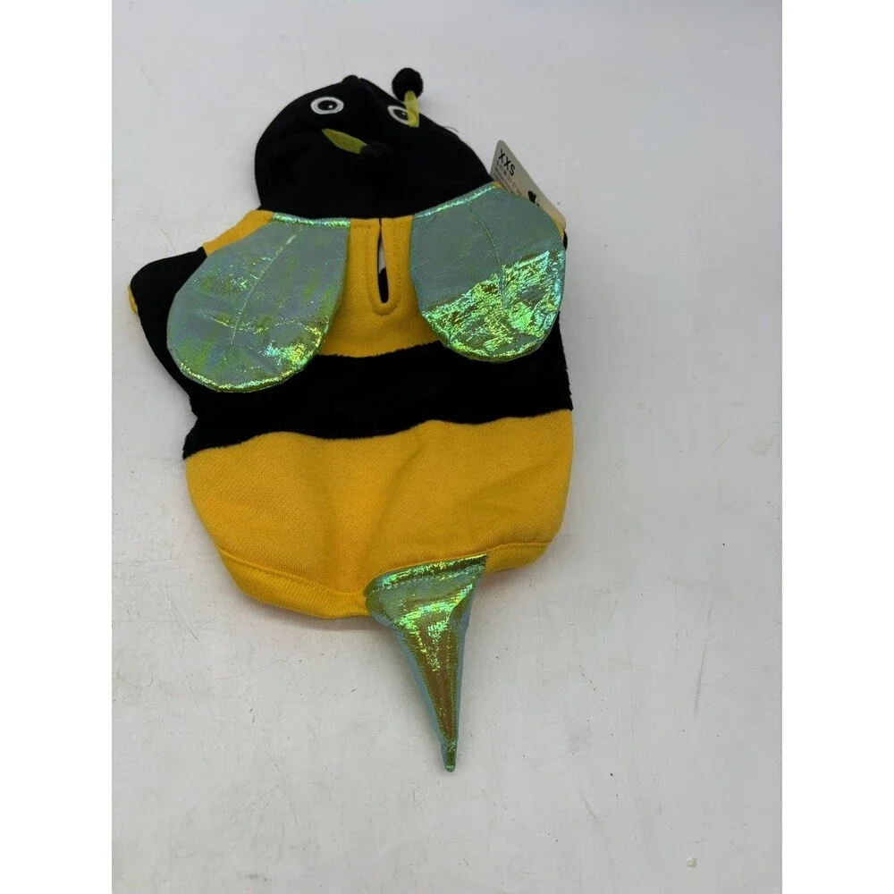 Bootique Dog Cat Halloween Costume Bumble Bee Hoodie XXS 9-11” New